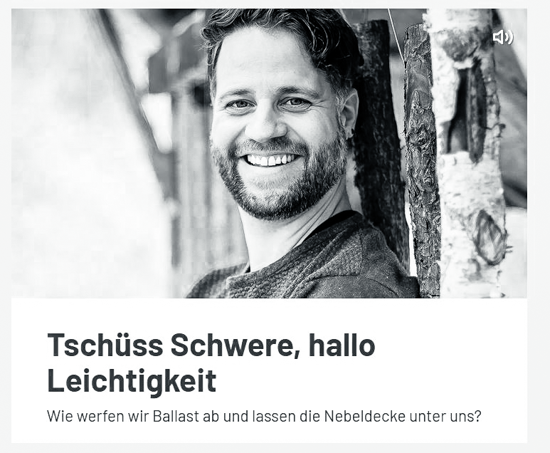 Radiotalk «Tschüss Schwere, hallo Leichtigkeit»